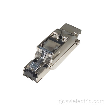 Cat5e θωρακισμένο 4 pin RJ45 αρσενικό σύνδεσμο